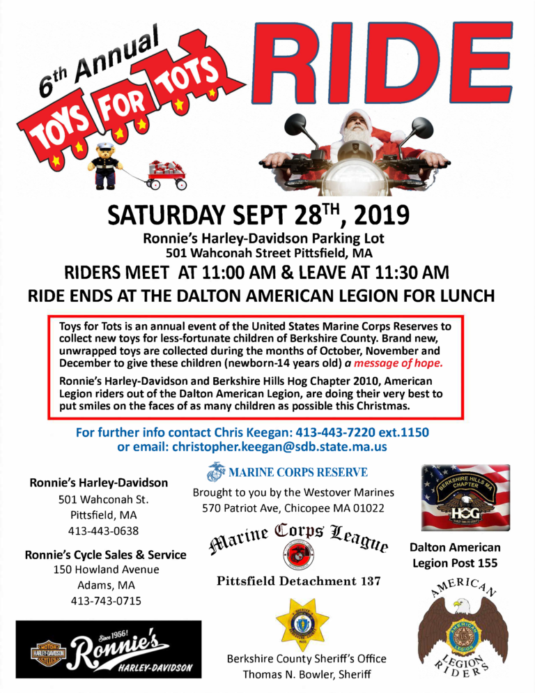 6th Annual TOYS FOR TOTS Ride